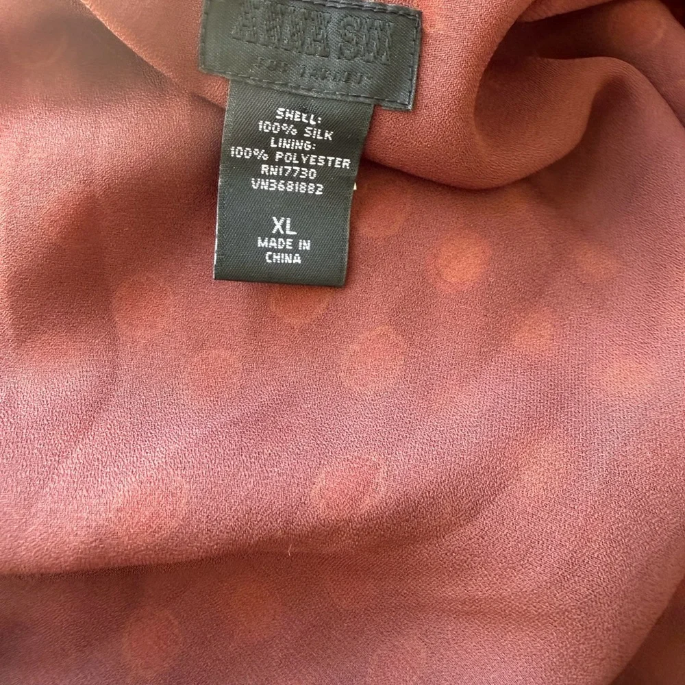 Anna Sui Brown and Orange Patterned Mini Dress - Picture 8 of 8